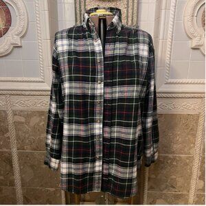 Brooks Brothers. Size Large. Flannel Cotton Plaid. Long Sleeve. B75